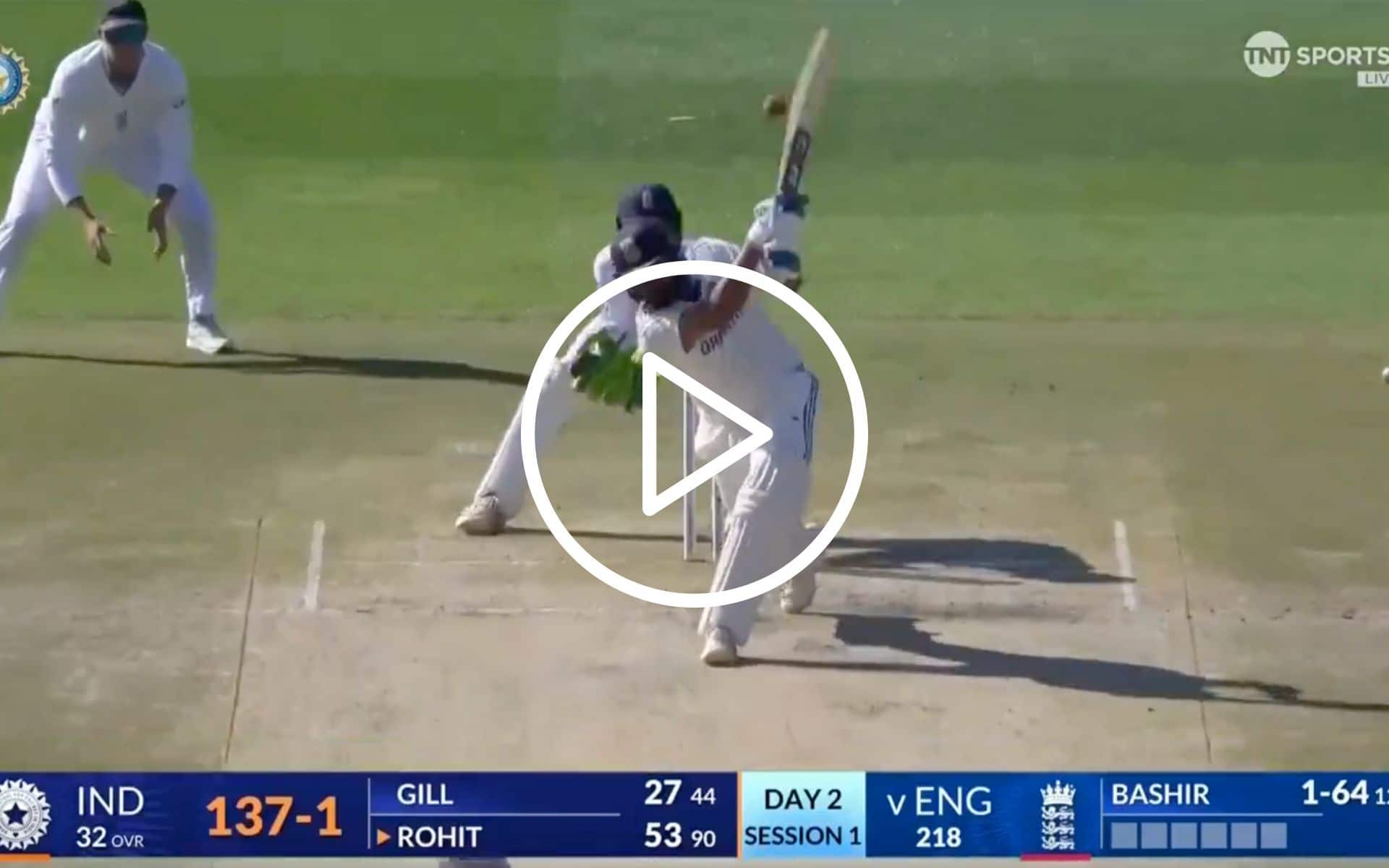 watch-rohit-sharma-starts-the-day-with-an-exquisite-maximum-off-shoaib-bashir